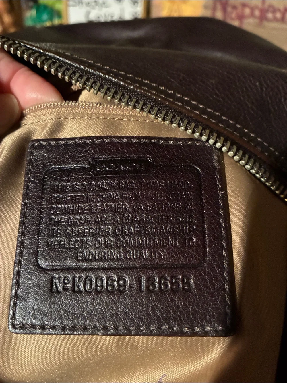 Coach Ali HOBO Slouchy Shoulder Bag in Dark Brown Leather - 13655 - Year 2009
